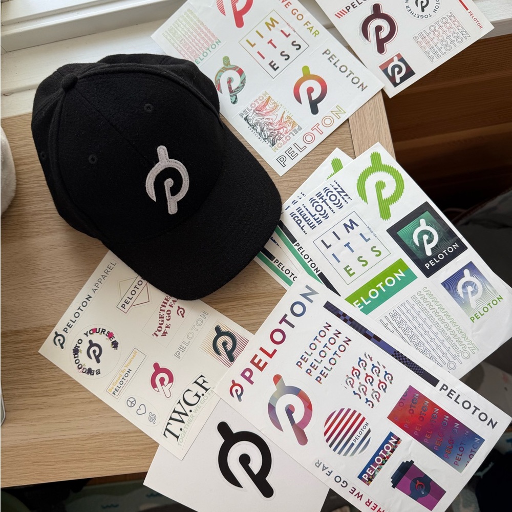 Peloton Baseball Cap & Stickers - Picture 2 of 6